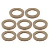 uxcell 8 Pcs Universal 4 Inch Speaker Subwoofer Mounting Spacer Rings Solid Wood Beige view 1