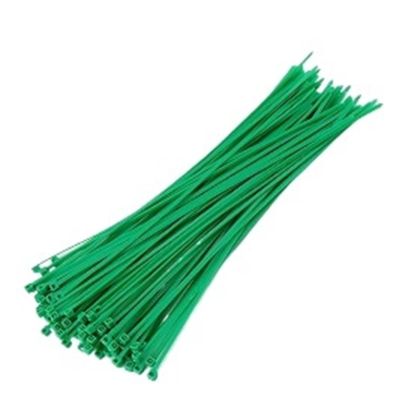 CHATROOM 100PCS 3 X 100/150/200mm 4x150/200 Multicolour Milk Cable Wire Zip Ties Self Locking Nylon Cable Tie (Color : Green, Size : 4x150mm)