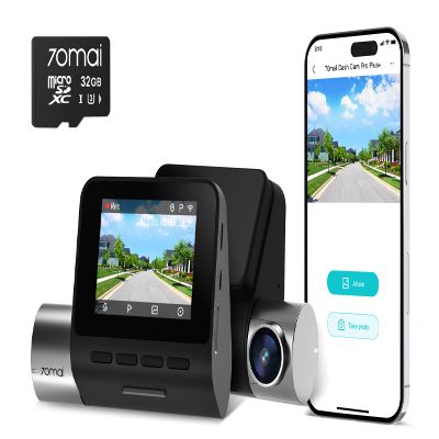 70mai Front Dash Cam A500S+ 32GB Card 1944P UHD with Sony IMX335, Built-in WiFi GPS Smart Dash Camera for Cars, Optional Rear Dash Cam, ADAS, 2'' IPS LCD Screen, 140 Wide Angle, WDR, Night Vision