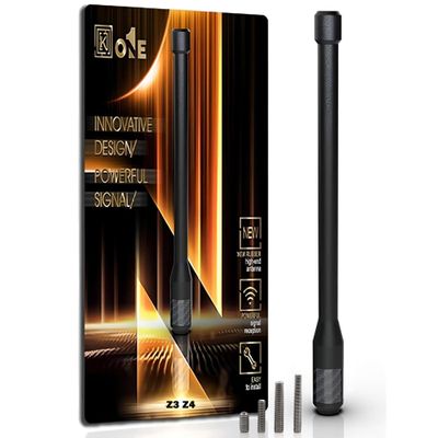 KEYO1E Carbon Fiber Antenna Compatible with Z3 / Z4 1995-2016/7.9 Inches Flexible Rubber Truck Car Antenna Replacement/Designed for Enhance FM/AM Reception
