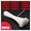 CHATROOM Self-Locking Plastic Nylon Wire Cable Zip Ties 100pcs White Cable Ties Fasten Loop Cable Various Specifications 8x400/500mm (Color : White, Size : 10x400mm) view 3