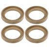 uxcell 4 Pcs Universal 4 Inch Speaker Subwoofer Mounting Spacer Rings Solid Wood Beige