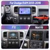 LASERTAIL 8 Core Car Stereo Radio for Dodge Ram 1500 2500 3500 2013-2018 Upgrade 5Ghz WiFi 9 Inch Touch Screen Head Unit Carplay Android Auto GPS DSP FM 2+32GB Only for Manual AC view 2