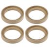 uxcell 4 Pcs Universal 3 Inch Speaker Subwoofer Mounting Spacer Rings Solid Wood Beige