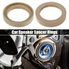 uxcell 4 Pcs Universal 3 Inch Speaker Subwoofer Mounting Spacer Rings Solid Wood Beige view 2