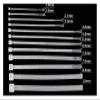 CHATROOM 100pcs Cable Tie Self-Locking 3x80mm/4x200mm/5x300mm Plastic Nylon Tie Fastening Ring Zip Wraps Strap Tie Black/White (Color : 4x250mm W 2.7mm, Size : Black 100pieces) view 3
