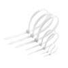 CHATROOM 100pcs Cable Tie Self-Locking 3x80mm/4x200mm/5x300mm Plastic Nylon Tie Fastening Ring Zip Wraps Strap Tie Black/White (Color : 4x250mm W 2.7mm, Size : Black 100pieces) view 4
