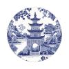Zyadsinoudor 50 Pieces Chinoiserie Blue Asian Pagoda Vinyl Decal Sticker Traditional Vinyl Stickers Water Bottle Stickers Durable Ethnic Decals Stickers for Water Bottles Suitcase Laptop Phone 4inch view 1