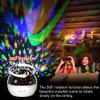 Christmas Projector Night Light Indoor, Snowflake NightLight for Room Decor, Kids Star Projector Night Light with Starry&Snowfall Theme,Xmas Birthday Gift Toy for Baby Toddler view 4