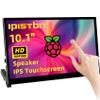 iPistBit Raspberry Pi Screen, 10.1 Inch Touchscreen Monitor, IPS 1024600, Dual Built-in Speakers, HDMI Portable Monitor Compatible with Raspberry Pi 5/4/3/Zero,Driver Free view 1