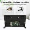 iPistBit Raspberry Pi Screen, 10.1 Inch Touchscreen Monitor, IPS 1024600, Dual Built-in Speakers, HDMI Portable Monitor Compatible with Raspberry Pi 5/4/3/Zero,Driver Free view 3