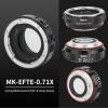 Meike EFTE-0.71X Lens Mount Adapter Speed Booster 0.71x Focal Reduction Lens Mount Converter Speedbooster for Canon EF Mount Lenses to Sony E Mount APS-C Cameras view 2