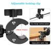BGNing Super Clamp Camera Mount Clamp Bicycle Double Head Clamp Magic Arm for Handlebar Tube Monopod Clip for Action Camera LED Light Photography view 3