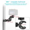 BGNing Super Clamp Camera Mount Clamp Bicycle Double Head Clamp Magic Arm for Handlebar Tube Monopod Clip for Action Camera LED Light Photography view 4