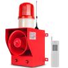 Y DIANS S 500m Wireless Remote Control Siren Alarm Outdoor 130dB Loud Horn Waterproof Industrial Security Siren LED Strobe Warning Light Tone Volume Adjustable DC12V view 1