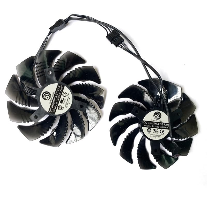 2pcs 87mm T129215SU PLD09210S12HH RX580 GPU Fan for Gigabyte GeForce GTX1060 1070 GTX 1050ti GTX 960 RX570 RX470 Graphics Card (Color : AB PLD09210S12HH)