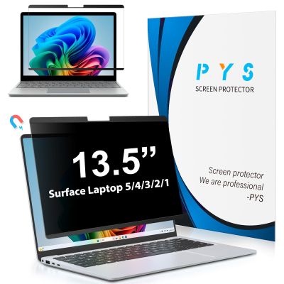 PYS Magnetic Privacy Screen for Microsoft Surface Laptop 5/4/3/2/1 - Detachable 13.5 Inch Privacy Screen Protector, Matte Finish Anti-Glare