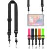 FIEIL Adjustable Shoulder Strap, Nylon Camera Strap, Comfortable Neck Strap for iPad, Cellphone Tablet, Camera, Laptop, Binocular, Luggage Bag (Black Universal Lanyard) view 1