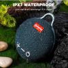 UrbanX Ultra-Portable Bluetooth 5.0 Speaker with Clip, 12H Playtime, Compact Speaker with Big Sound, Punchy Bass, Wireless for Pixel Tablet & Beach, Pool, Boat, Blue 1 Pack view 3