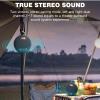 UrbanX Ultra-Portable Bluetooth 5.0 Speaker with Clip, 12H Playtime, Compact Speaker with Big Sound, Punchy Bass, Wireless for Pixel Tablet & Beach, Pool, Boat, Blue 1 Pack view 4