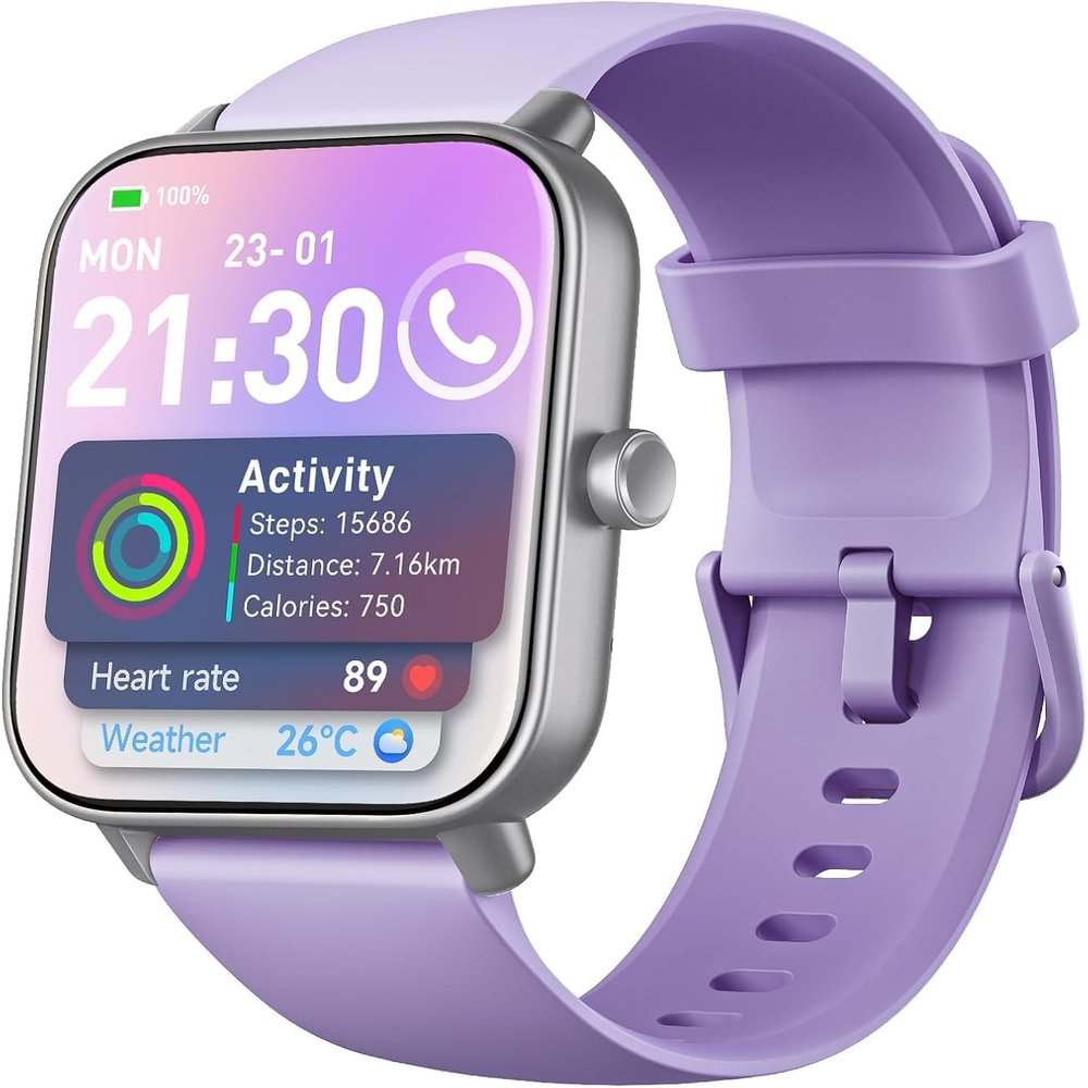 Smart Watch for Men Women Android & iPhone, Alexa Built-in, IP68 Waterproof Fitness Tracker with Bluetooth Call (Answer/Make), 1.8" Smartwatch with Heart Rate/SpO2/Sleep Monitor, 110+ Sports Mode