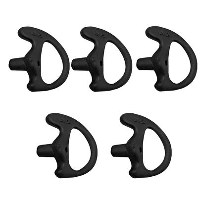 5Pcs Black Earpiece Earbud Earplug for Two-Way Radio Coil Tube Audio Kits-XS