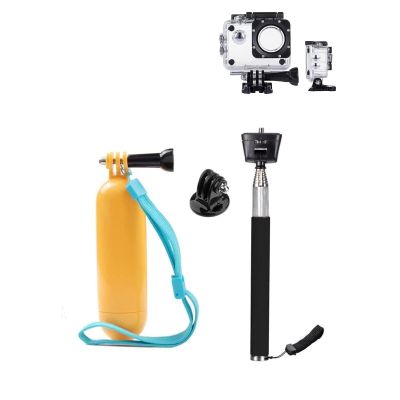 Action Camera Selfie Stick Floating Hand Grip and Waterproof Housing Case Compatible with AKASO EK7000/Apexcam/Jadfezy/WOLFANG GA100 Camera