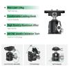Accsoon Toprig Camera Tripod Ball Head Mount 51mm with 1/4 Arca Swiss Quick Release Plate Adapter, Aluminum 360 Panoramic Shooting for Tripod/Monopod/Camera Slider/DSLR Camcorder Loading 44lb view 4