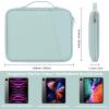 12.9 Tablet Sleeve Carrying Case, Padded Travel Pouch Bag for iPad Pro 13-in (M4), iPad Air 13-in (M2), Surface Pro 9/8, 12.4 Galaxy Tab S9+/S8+ (PU-Mint Green12.9) view 2