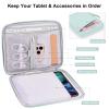 12.9 Tablet Sleeve Carrying Case, Padded Travel Pouch Bag for iPad Pro 13-in (M4), iPad Air 13-in (M2), Surface Pro 9/8, 12.4 Galaxy Tab S9+/S8+ (PU-Mint Green12.9) view 3