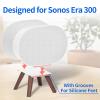 Wooden Table Stand for Sonos Era 300 Space Saving Desktop Speaker Stand Compatible with Sonos Era 300 Desk Stand Holder for Decorations, White view 2