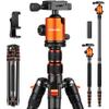 80/85 inches Heavy Duty Tripod for Camera and Phone, 85" Camera Monopod Tripods, DSLR Binoculars Spotting Scope Camcorders Video Tripod Stand, 360 Degree Ball Head, 35 lbs Loads view 1