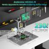 Andonstar AD246S-M Plus 7'' HDMI Soldering Digital Microscope for Electronics Repair, 2000x 3 Lens 2160P UHD Video Record, Soldering Microscope Station with Helping Hands, Coin Full View 32GB Card view 3