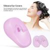 FOMIYES 4 Pairs Silicone Ear Covers for Hair Dye, Shower, Swimming - Reusable Ear Protectors for Home and Salon Use (Purple and Green) view 4