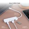 j5create 4-in-1 USB-C to 4-Port Type-A & Type-C Hub(Eco-Friendly), USB-C Hub with 10 Gbps 2 USB-A & 2 USB-C | Compatible with MacBook Pro, MacBook Air, iPad, Mac Mini and More Type C Devices(JCH342EW) view 3