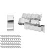 50PCS Cable Clips 4 Wire Cable Clamp for Cable Management 304 Stainless Steel Strong Cord Holder for Photovoltaic Solar Panel view 2