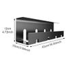 OOCCO Iron Office with Screws Power Strip Home Cord Raceway Storage Wire Organizer Under Desk Cable Management Tray Keep Tidy view 2