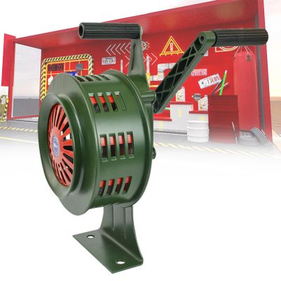 120dB Hand Crank Siren Horn Portable, Manual Operated Air Raid Siren with Aluminum Alloy Crank, for Self Protection Emergency Alarm for Factories, Schools, Airport