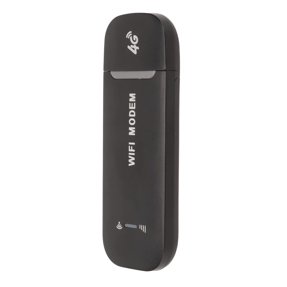 QANYEGN 4G WiFi Router, Wireless LTE Router, Up to 10 Users Stable and Easy Connection USB Plug and Play for Hotspot SIM Card Mobile Phone PC (Black)