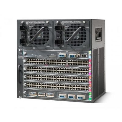CISCO WS-C4506-E Cat4500 E-Series 6-Slot Chassis w/ Fan Tray and Dual PSU (Renewed)