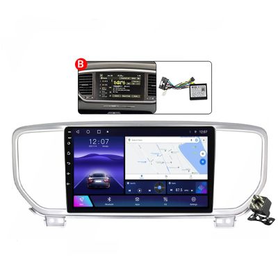 9" Car Radio Stereo Carplay for Kia Sportage 4 QL 2018-2022 Car Multimedia Player with Navigation GPS Bluetooth Android Auto FM 4G WiFi Steering Wheel Control+Backup Camera,Ts10/6+128g/b