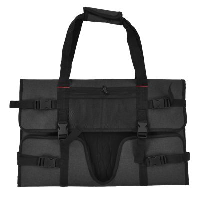 24inch Monitor Carrying Case, Computer Monitor Bag Computer Monitor Carrying Case with Rubber Handle and Pockets, Portable Monitor Carrying Bag Hold Up to 24inch LCD Screens for Home Travel