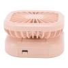 Pilipane USB Desk Fan, Mini Handheld Fan, Portable Small Pocket Fan, USB Rechargeable Fan, Rotatable Handheld Desktop Small Fan, Three Speed Adjustment(Pink) view 3