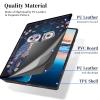 ACWDMKH for Microsoft Surface Pro 9 Case Protector PU Leather Slim Folio Stand Multiple Viewing Angles Shockproof Cover for Surface Pro 9 13 Inch 2022 Tablet Cover,Owls and Flower view 3