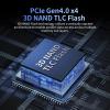 Ediloca 2TB SSD NVMe M.2 2280 PCIe Gen4 x4 Internal Solid State Drive - Up to 4800MB/s, 2TB SSD PS5 Dynamic SLC Cache, PS5 Compatible for Gaming PC Laptop(EN705) view 3