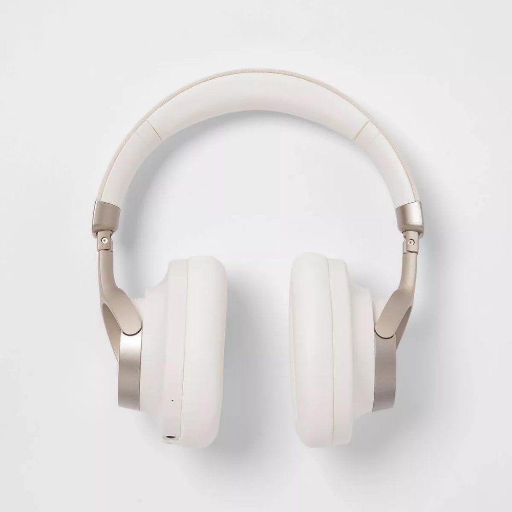 Heyday Active Noise Cancelling Bluetooth Wireless Over-Ear Headphones - Stone White Gold