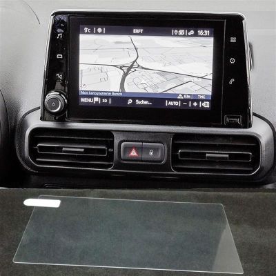 UNKOMN Screen Protector Tempered Glass for toyotas PROACE City EV 2019 2020 2021 8 inch GPS Car Navigation Steel Film Central Control Screen Protector