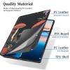 ACWDMKH for Microsoft Surface Pro 9 Case Protector PU Leather Slim Folio Stand Multiple Viewing Angles Shockproof Cover for Surface Pro 9 13 Inch 2022 Tablet Cover,Red Mushroom view 3
