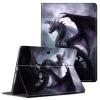 ACWDMKH for Microsoft Surface Pro 9 Case Protector PU Leather Slim Folio Stand Multiple Viewing Angles Shockproof Cover for Surface Pro 9 13 Inch 2022 Tablet Cover,Big Purple Dragon view 1