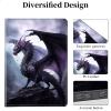 ACWDMKH for Microsoft Surface Pro 9 Case Protector PU Leather Slim Folio Stand Multiple Viewing Angles Shockproof Cover for Surface Pro 9 13 Inch 2022 Tablet Cover,Big Purple Dragon view 2